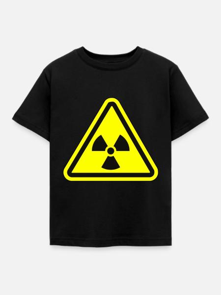 Strahlung Atom Apokalypse Fallout - Kinder T-Shirt - Schwarz