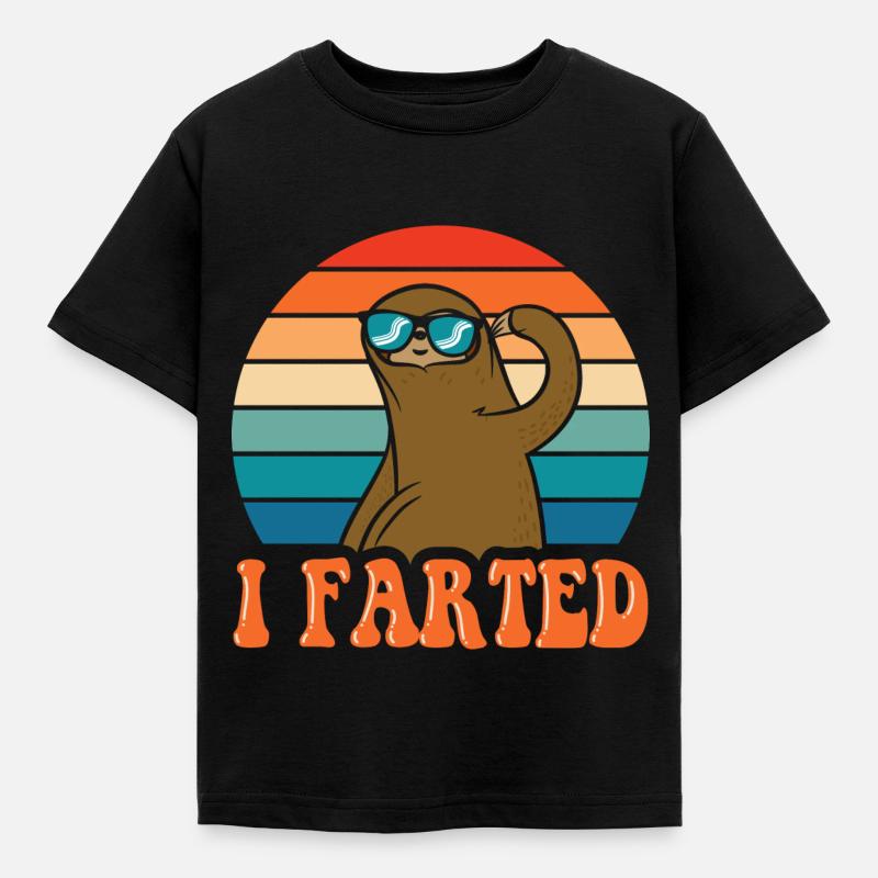 sloth - Kids' T-Shirt - black