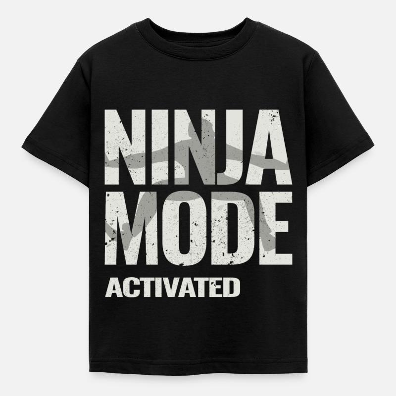 Ninja Warrior - Mode Ninja activé - T-shirt Enfant - noir
