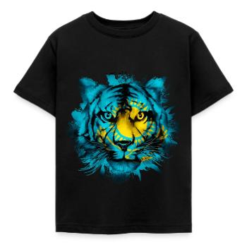 Kazakhstan - T-shirt Enfant - noir - Devant - AI Model Kid Female (0cm)