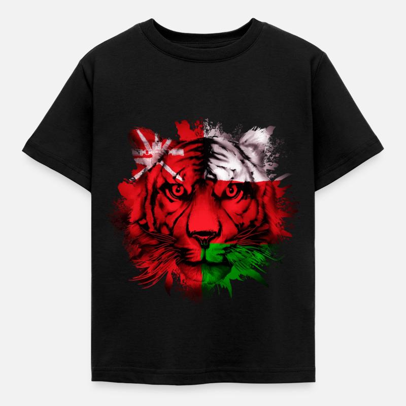 Oman - Kinder T-Shirt - Schwarz