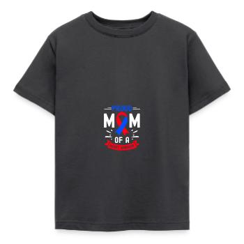 Congenital heart defect CHD consciousness - Kids' T-Shirt - dark grey - Front - AI Model Kid Female (0cm)