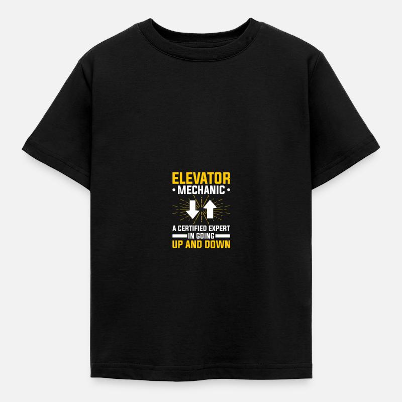 Technicien d’ascenseur Mécanicien d’ascenseur - T-shirt Enfant - noir