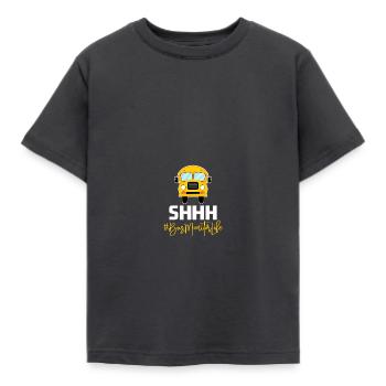 School Bus Monitor - Kids' T-Shirt - dark grey - Front - AI Model Kid Female (0cm)