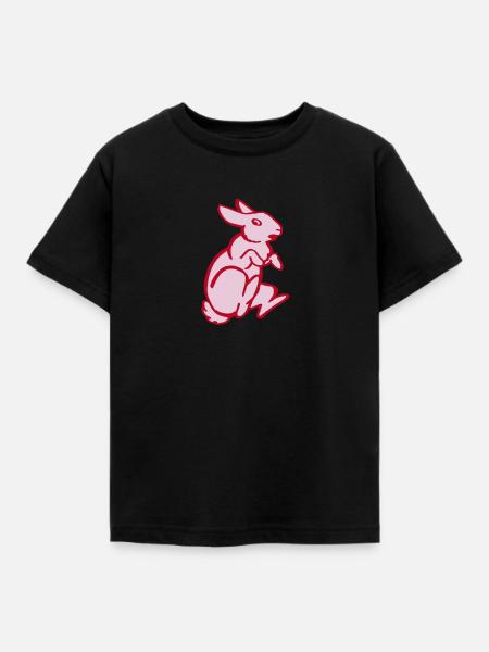 Kaninchen - Kinder T-Shirt - Schwarz