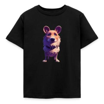 Bayerischer Gebirgsschweihund - Kinder T-Shirt - Schwarz - Vorne - AI Model Kid Female (0cm)