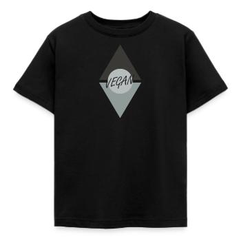 Vegan Animal Rights - Kids' T-Shirt - black - Front - AI Model Kid Female (0cm)