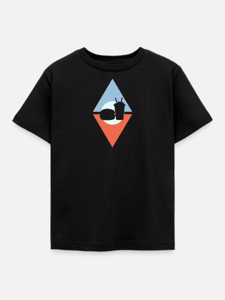 Imbisswagen lecker - Kinder T-Shirt - Schwarz