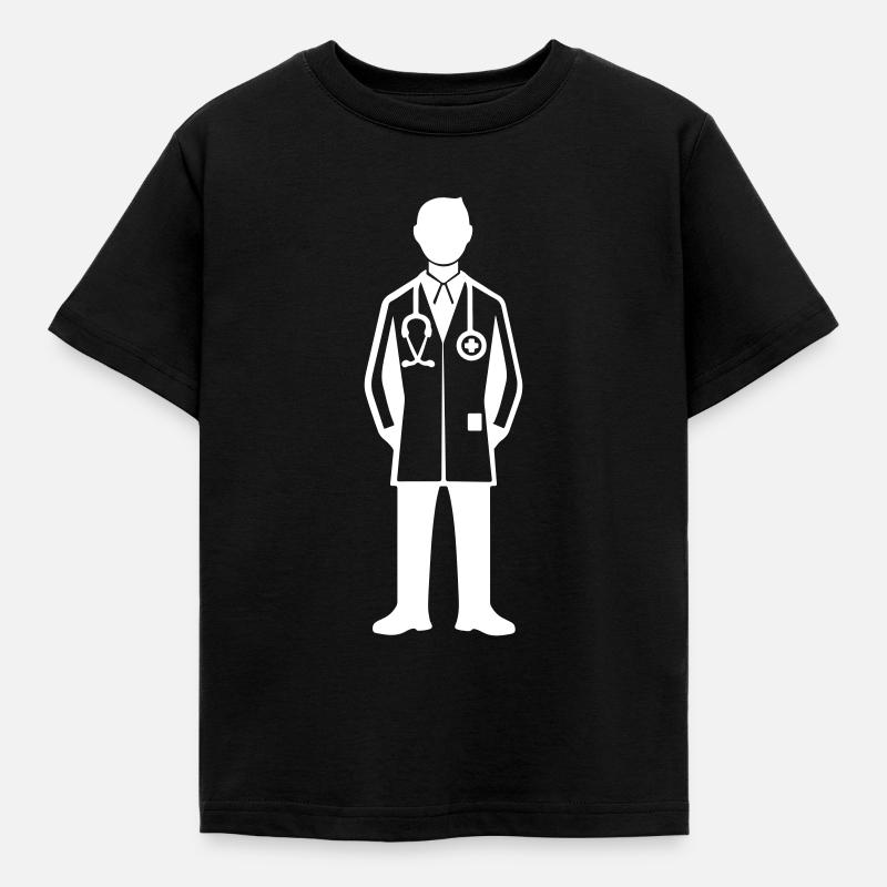 Læge Læge - Børne-T-shirt - sort