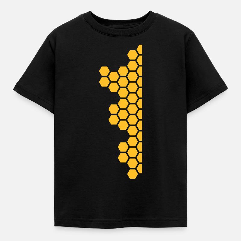 Honeycombs Pattern - T-shirt Enfant - noir