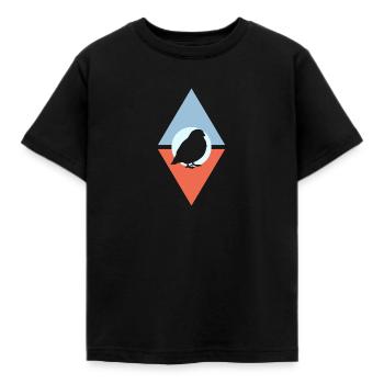 Wellensittich Fliegen Vogel - Kinder T-Shirt - Schwarz - Vorne - AI Model Kid Female (0cm)