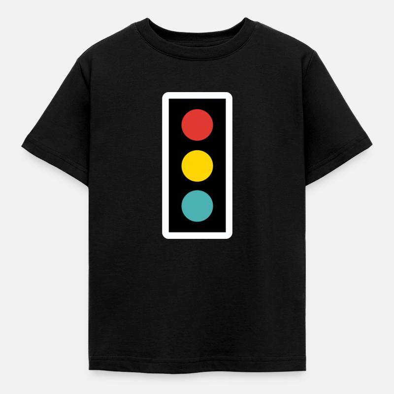 Kinder Ampel - Kinder T-Shirt - Schwarz