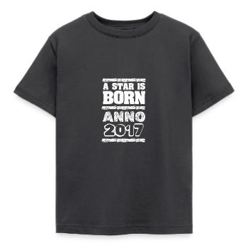 Jahr 2017 - Kinder T-Shirt - Dunkelgrau - Vorne - AI Model Kid Female (0cm)