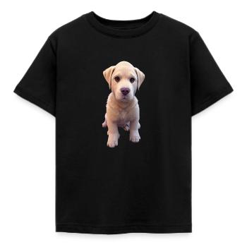 Labrador Dog - Labrador - T-shirt Enfant - noir - Devant - AI Model Kid Female (0cm)