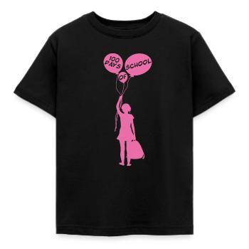 Joyeuse fête de célébration de l’école des 100 jours - T-shirt Enfant - noir - Devant - AI Model Kid Female (0cm)