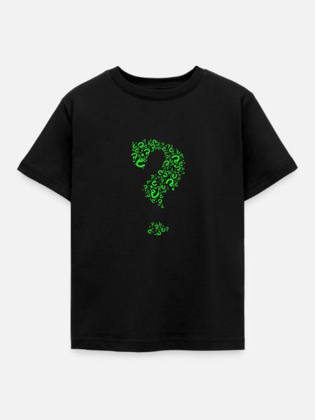 Fragezeichen - Kinder T-Shirt - Schwarz