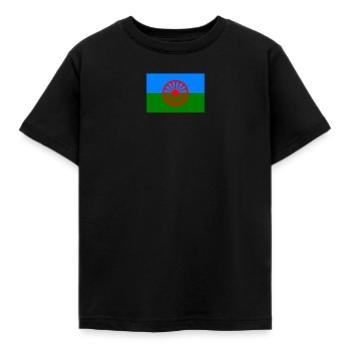 Drapeau rom 720x480 1 - T-shirt Enfant - noir - Devant - AI Model Kid Female (0cm)