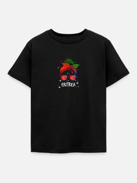Eritrea - Kinder T-Shirt - Schwarz