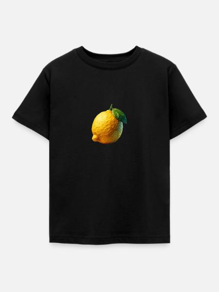 Polygone citron - T-shirt Enfant - noir