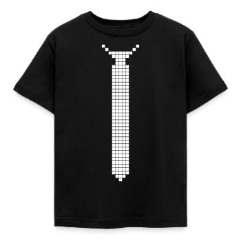 Cravate - T-shirt Enfant - noir - Devant - AI Model Kid Female (0cm)