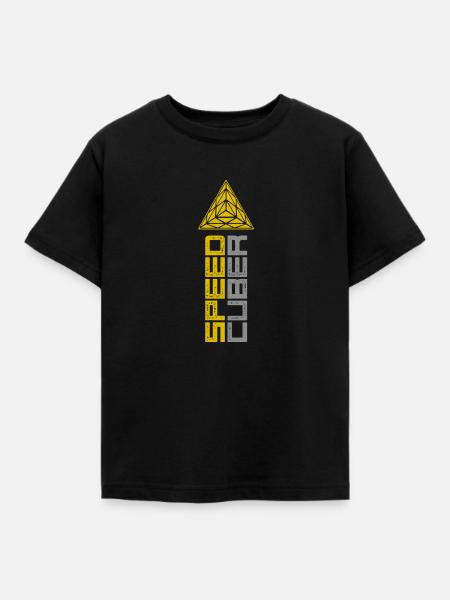 Speedcuber - Pyraminx Cubing / Cube / Cuber - Kinder T-Shirt - Schwarz