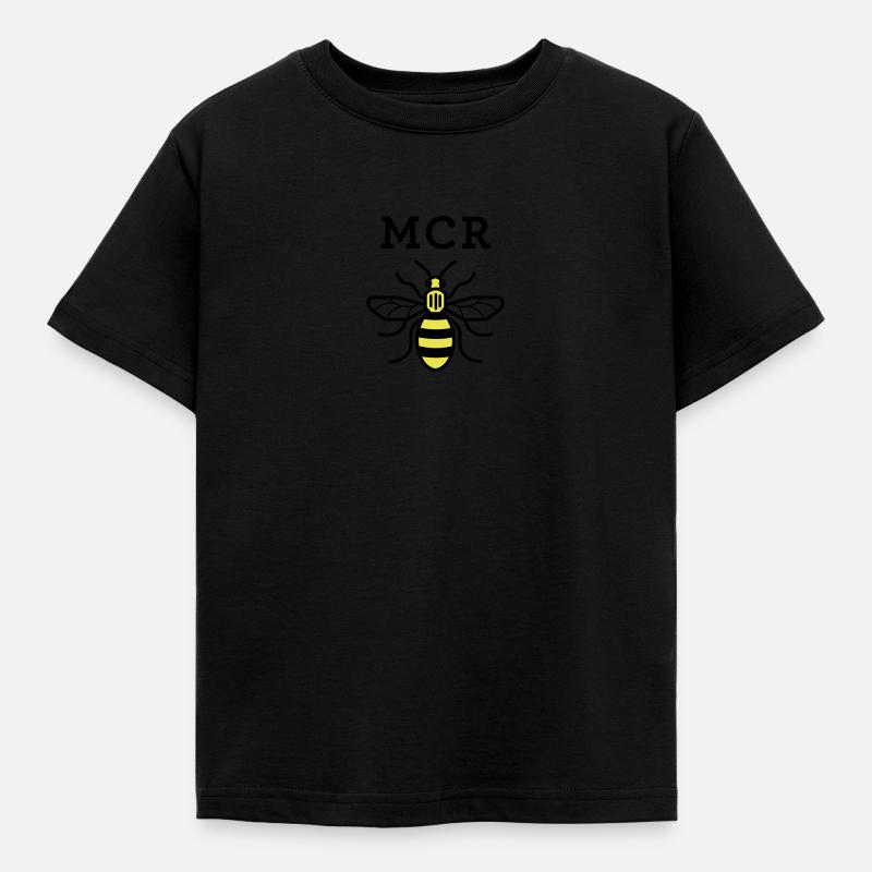 MCR MANCHESTER BEE VECTOR - Kids' T-Shirt - black