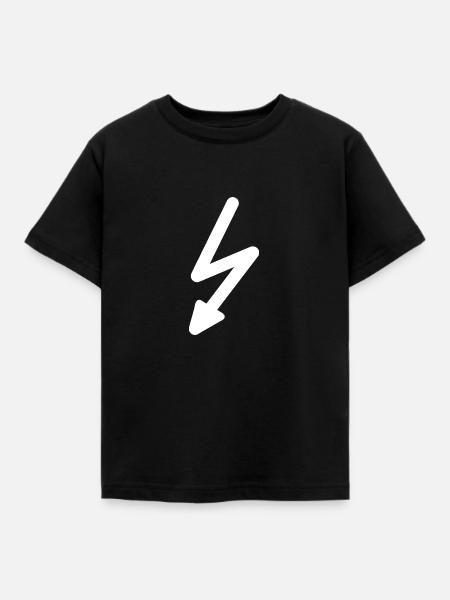 Blitz - Kinder T-Shirt - Schwarz