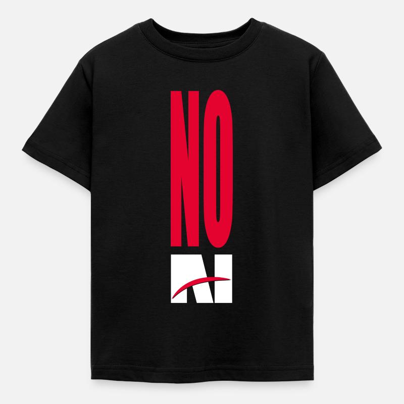 NO AI - no artificial intelligence - Kids' T-Shirt - black