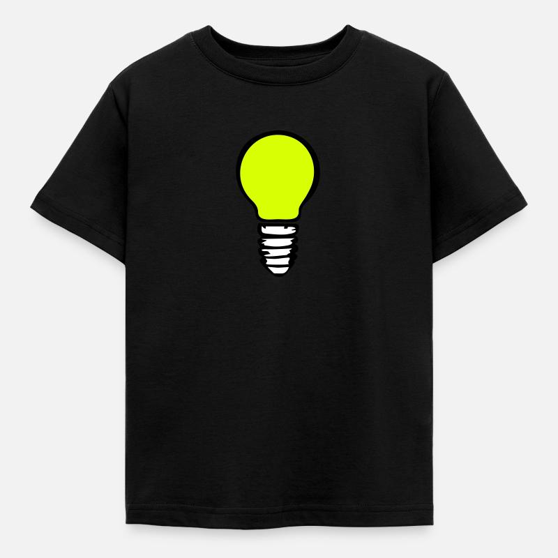 Light bulb (3 colors) - T-shirt Enfant - noir