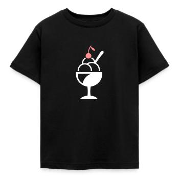 Sundae - Kids' T-Shirt - black - Front - AI Model Kid Female (0cm)