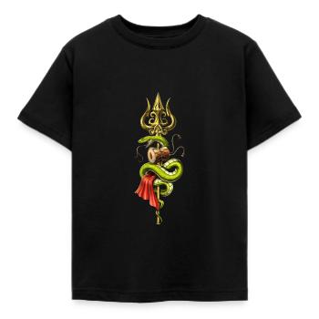 Seigneur hindou Shiva Trident - T-shirt Enfant - noir - Devant - AI Model Kid Female (0cm)