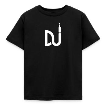 DJ - Disc jockey - Kinder T-Shirt - Schwarz - Vorne - AI Model Kid Female (0cm)