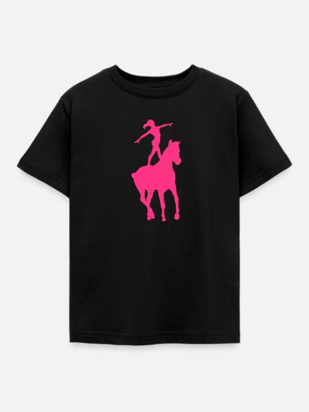 Voltigieren - Kinder T-Shirt - Schwarz