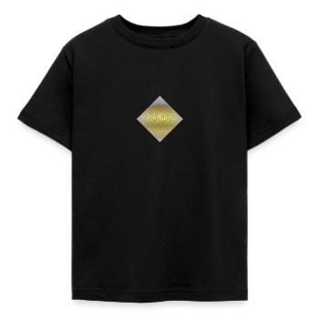 Pyramide 3D & octaèdre - T-shirt Enfant - noir - Devant - AI Model Kid Female (0cm)