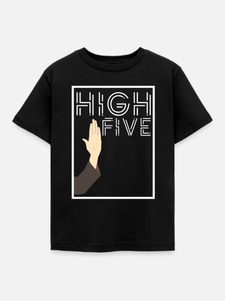 HIGH FIVE - Kinder T-Shirt - Schwarz