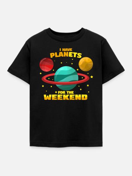 planète - T-shirt Enfant - noir