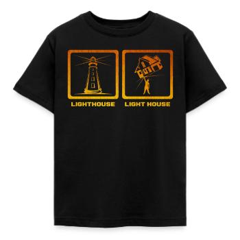 phare - T-shirt Enfant - noir - Devant - AI Model Kid Female (0cm)