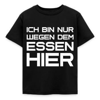 Thanksgiving Fest Weihnachtsessen Essen fun shirt - Kinder T-Shirt - Schwarz - Vorne - AI Model Kid Female (0cm)