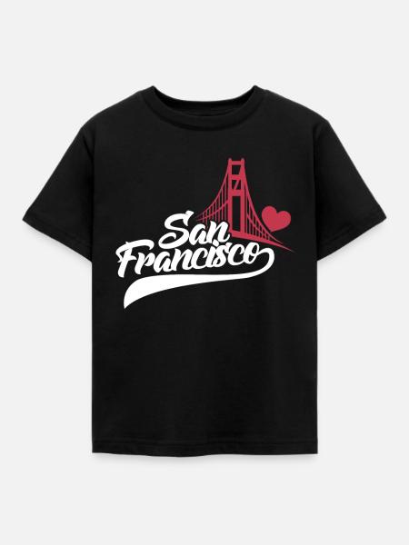 San Francisco - Kinder T-Shirt - Schwarz
