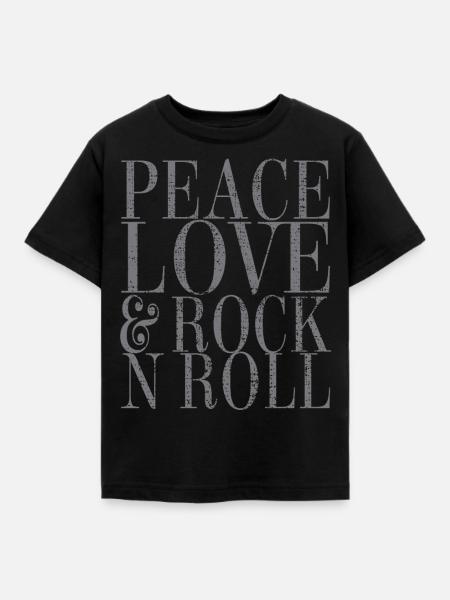 Rock And Roll - Kinder T-Shirt - Schwarz