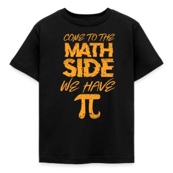 Math math - Kids' T-Shirt - black - Front - AI Model Kid Female (0cm)