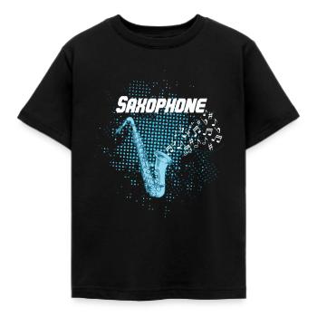 Saxophonist Saxophonist - Kinder T-Shirt - Schwarz - Vorne - AI Model Kid Female (0cm)