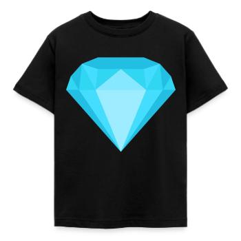 Diamant - Kinder T-Shirt - Schwarz - Vorne - AI Model Kid Female (0cm)