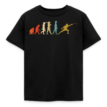 Épée de cadeau d'escrimeur sportif Evolution Man escrime - T-shirt Enfant - noir - Devant - AI Model Kid Female (0cm)