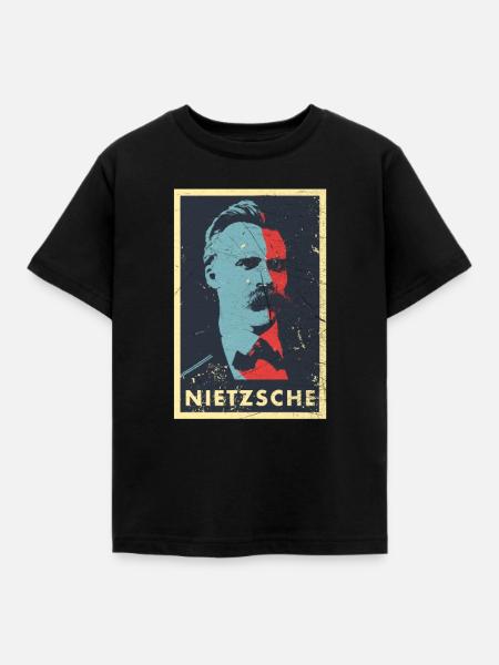 Vintage Philosophy Nietzsche Ubermensch Kant - Kids' T-Shirt - black
