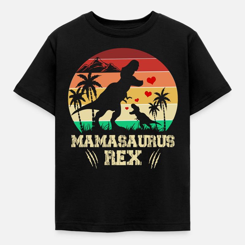 Mamasaurus Rex - T-shirt Enfant - noir