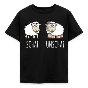 Brebis Unschaf Blague sur les mots Jeux de mots Idées - T-shirt Enfant - noir - Devant - AI Model Kid Female (0cm)