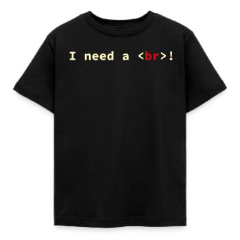 HTML CSS Code Informaticien Geek Coder - T-shirt Enfant - noir - Devant - AI Model Kid Female (0cm)
