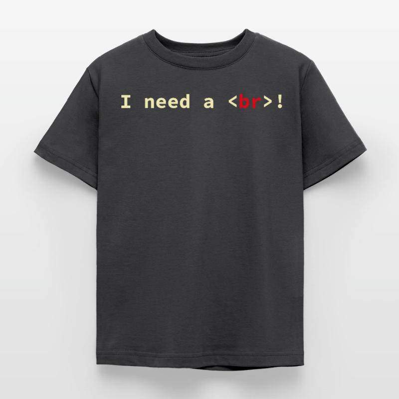 HTML CSS Code Informaticien Geek Coder T-shirt Enfant