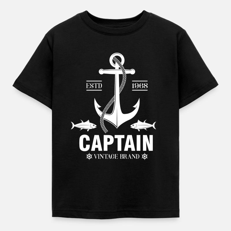 Ankare kapten - T-shirt barn - svart
